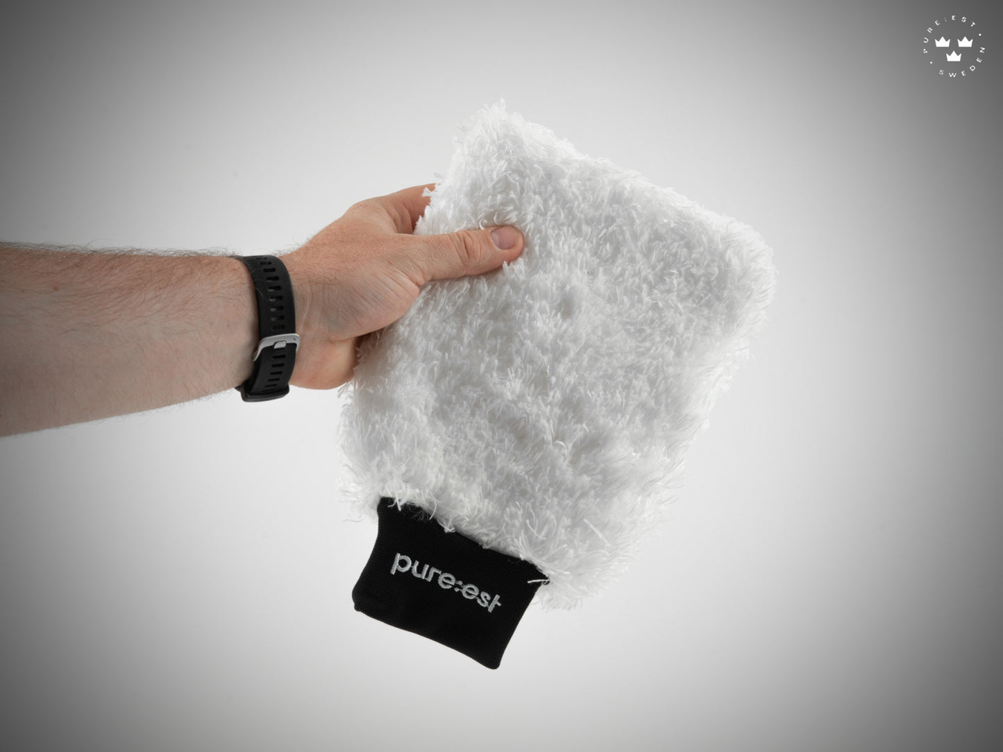Pureest Tvätthandske mikrofiber – Vit