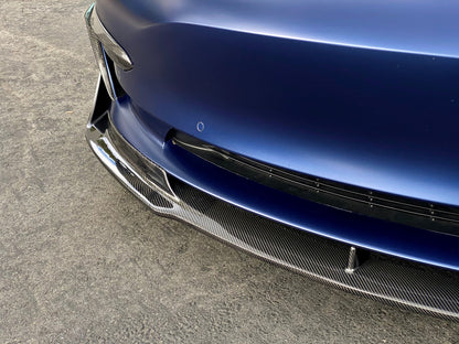 Model 3 Front V-spoiler carbon fiber matt/shiny