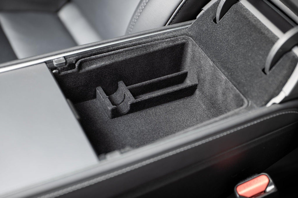Förvaringslåda Armstöd Tyg Tesla Model 3 & Y