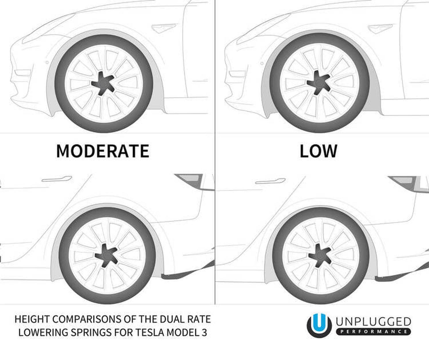 Sänknings-/komfort-fjädrar Unplugged Performance Model 3