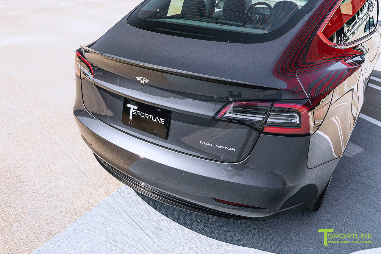 T-sportline - Model 3 Carbon Fiber Executive Trunk Spoiler