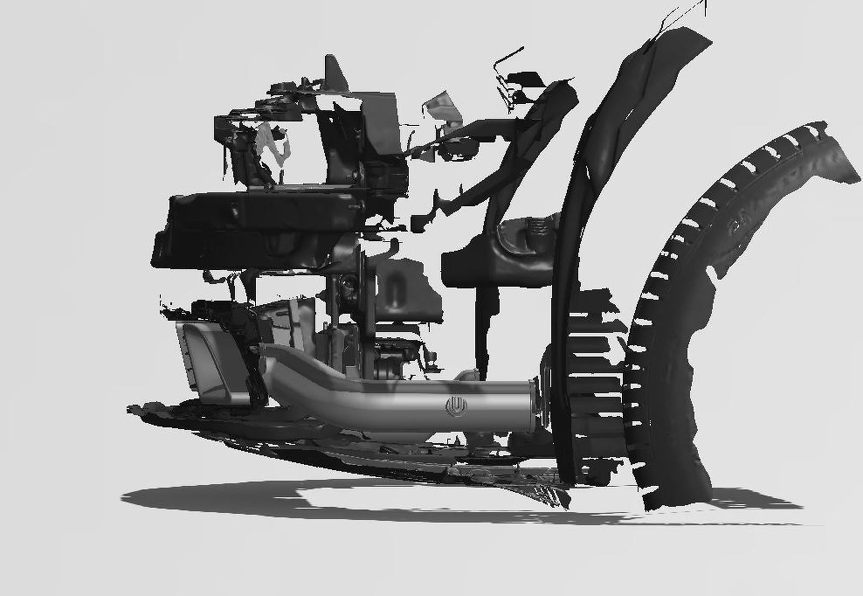 Racing Brake Duct Kit (front) Unplugged Performance Tesla Model S Plaid + LR