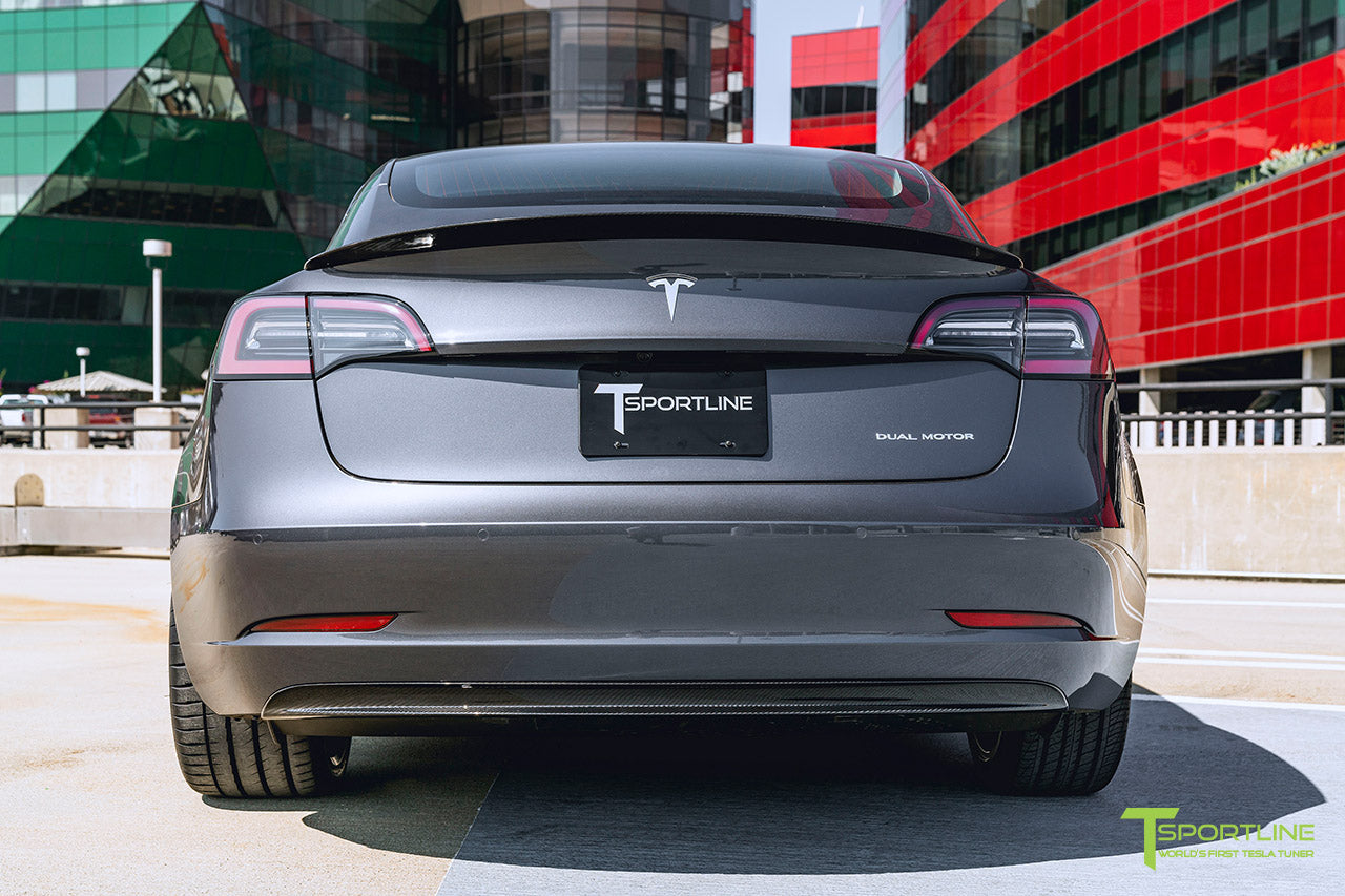 T-sportline - Model 3 Carbon Fiber Executive Trunk Spoiler