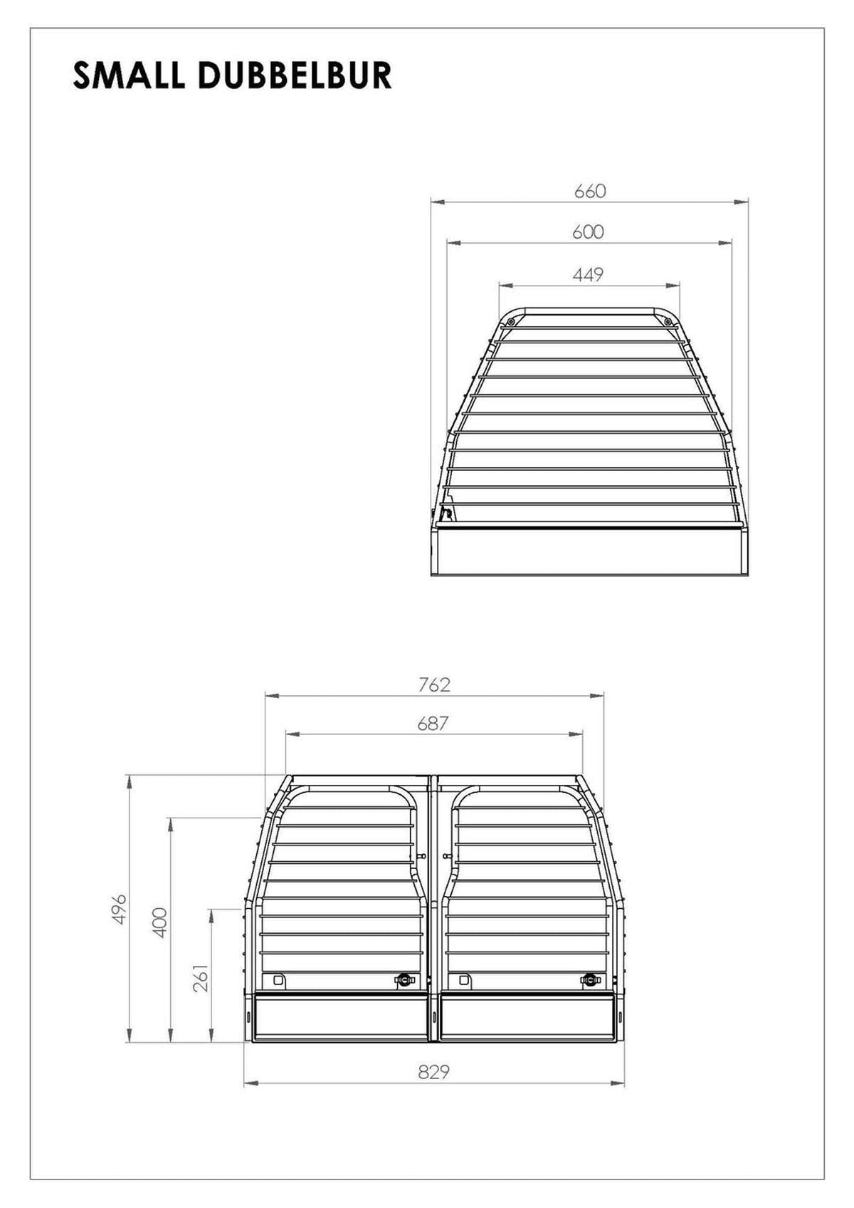 Hundbur Flexxy dubbel S