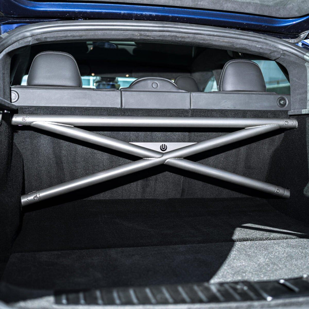 Rear Strut Tower Brace Unplugged Performance Tesla Model S Plaid 2021+