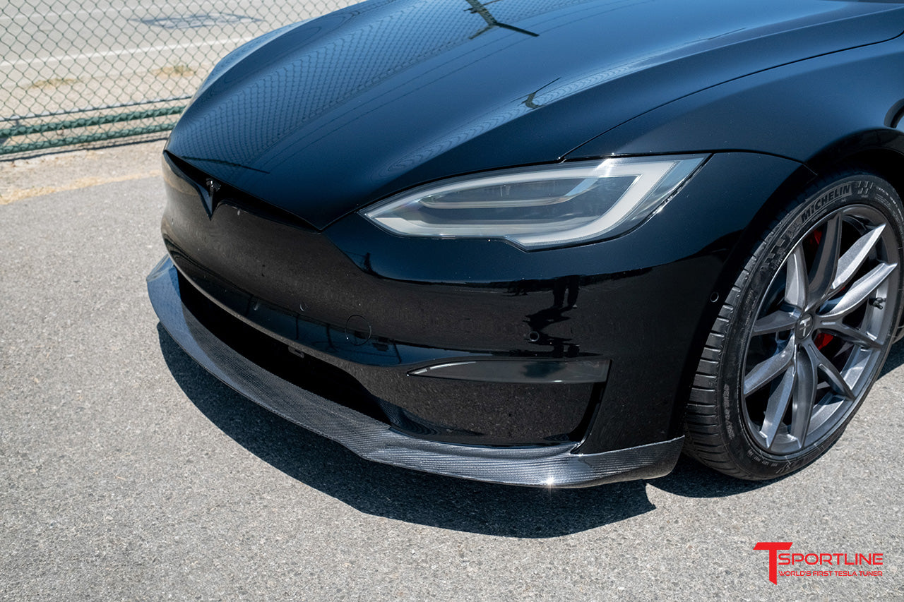 T-sportline - Model S forklæde i kulfiber 2021+