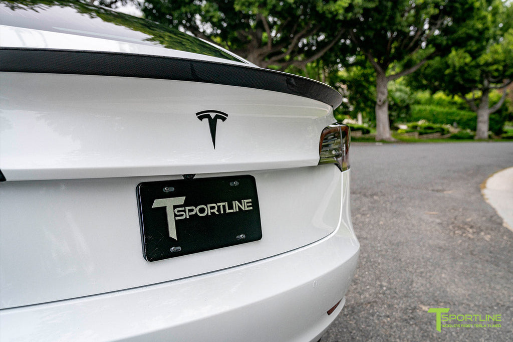 T-sportline - Model 3 Carbon Fiber Executive Trunk Spoiler