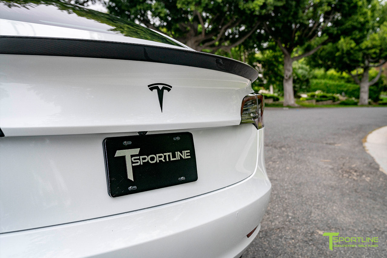 T-sportline - Model 3 Carbon Fiber Executive Trunk Spoiler
