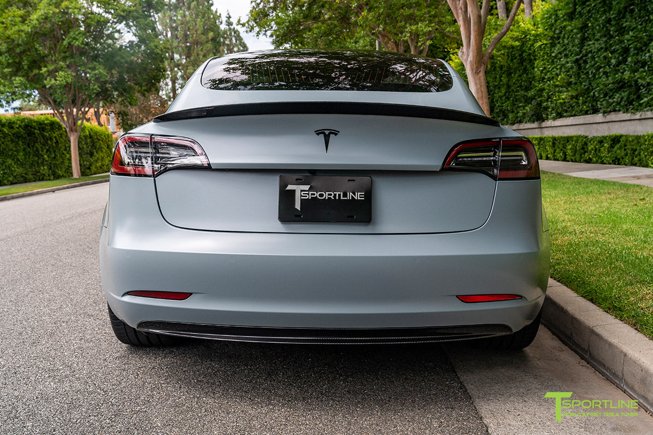 T-sportline - Model 3 bagdiffusor i kulfiber