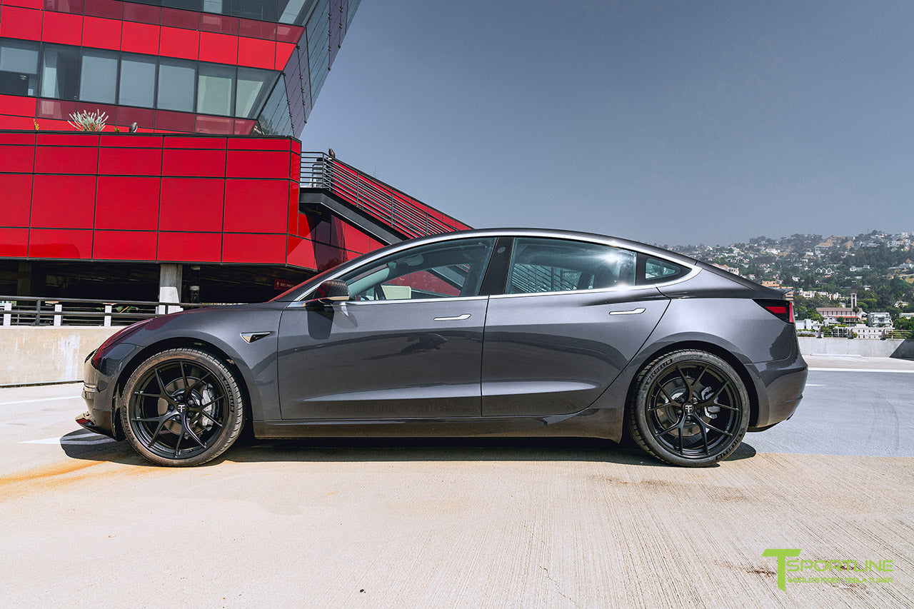 T-sportline - Model 3 sideskørter i kulfiber (sæt med 2)
