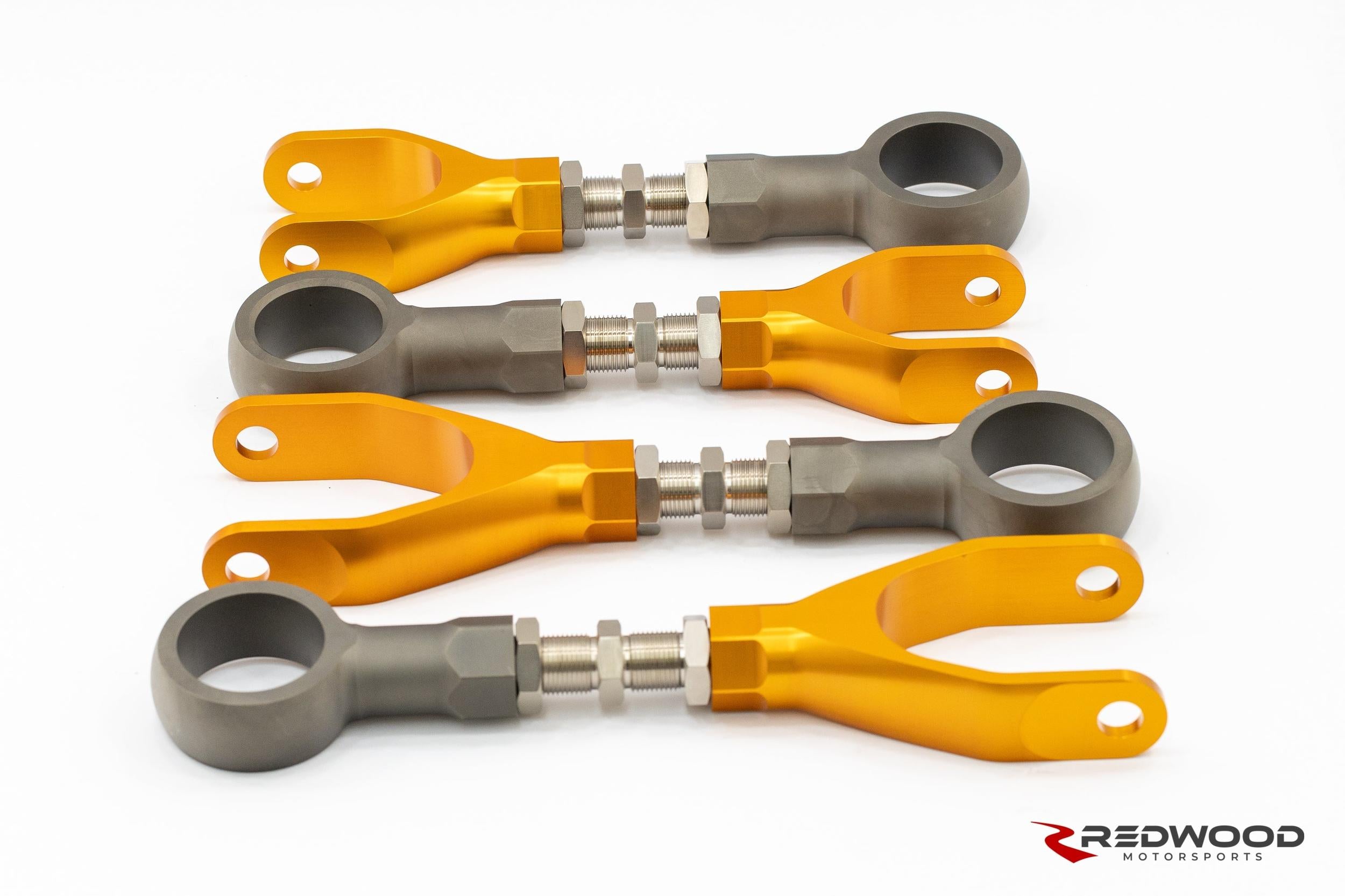 Redwood Motorsports - FPX - OEM rubber bushing adjustable rear camber & toe control arms