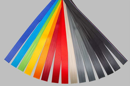 Colored Seat Belt Samples