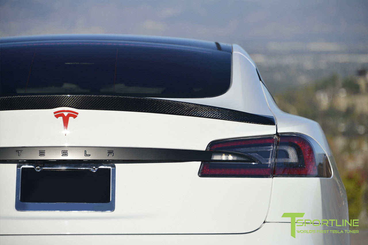 T-sportline - Model S Carbon Fiber Sport Trunk Decklid Spoiler