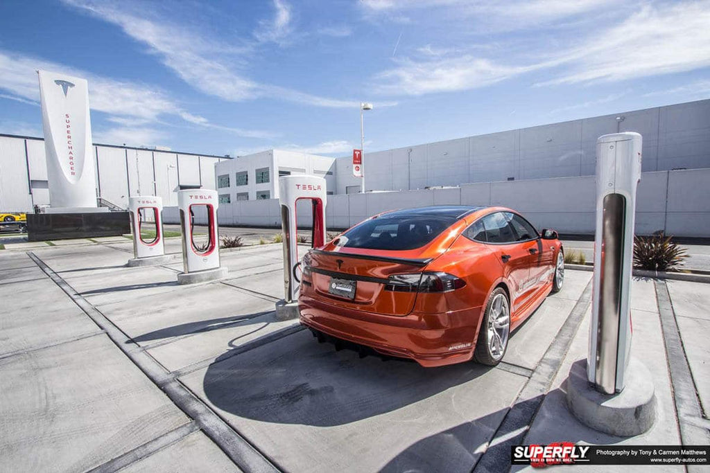 Unplugged Performance - Model S Rear Under Spoiler and Diffuser System (2012-2016.5)