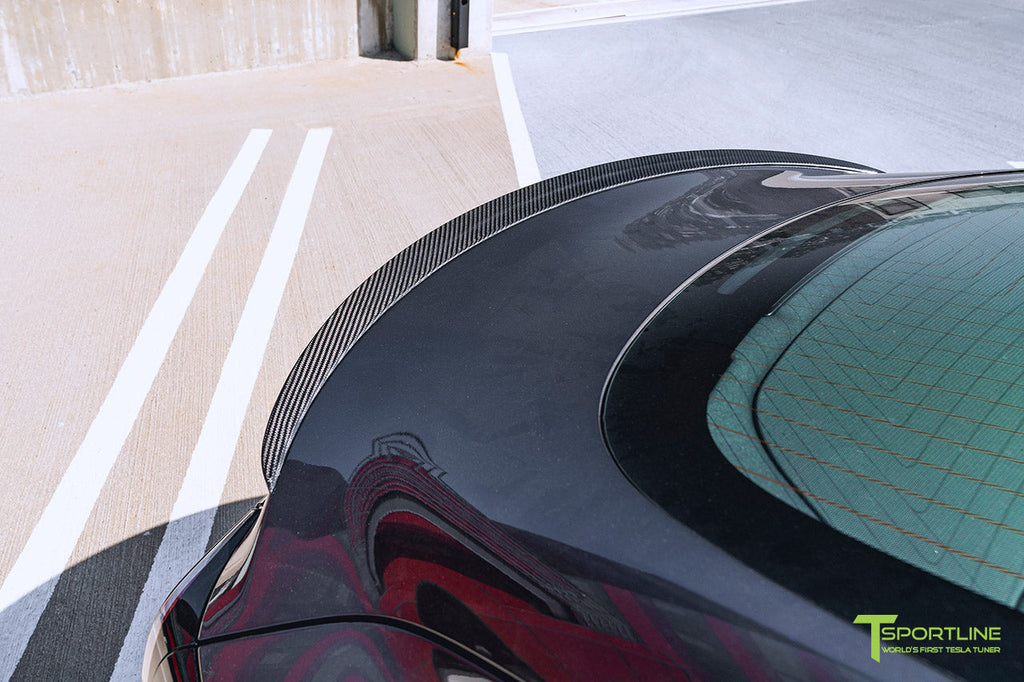 T-sportline - Model 3 Carbon Fiber Executive Trunk Spoiler
