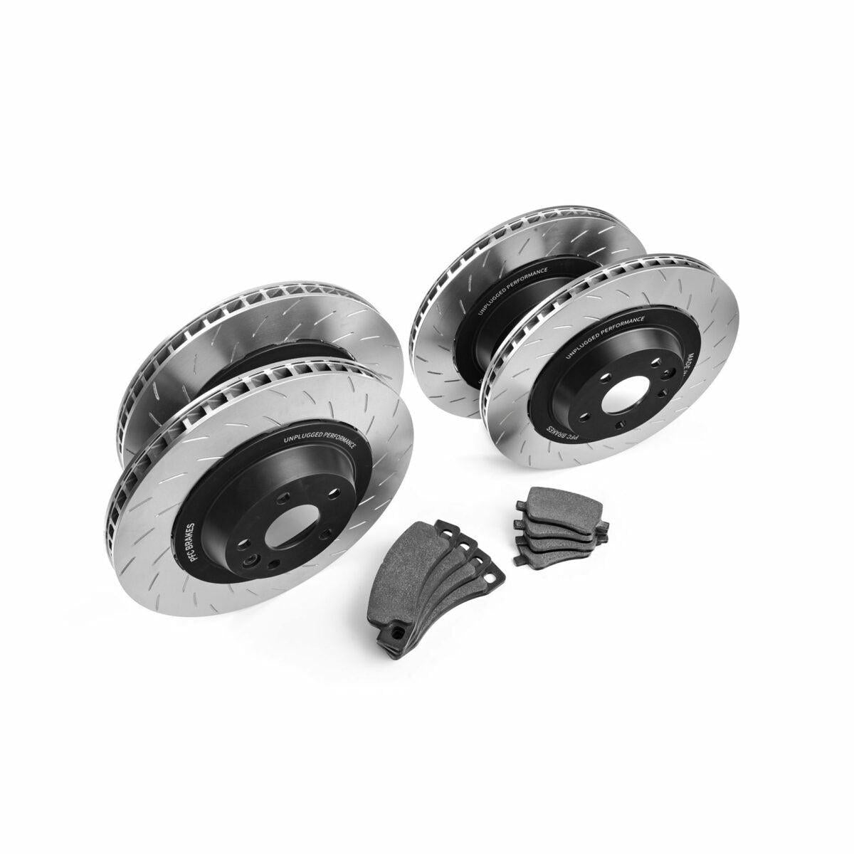 UP x PFC Large Sweep Brake Rotor and Pad Set (for OEM Caliper) Fram Unplugged Performance Model S/X 2021+