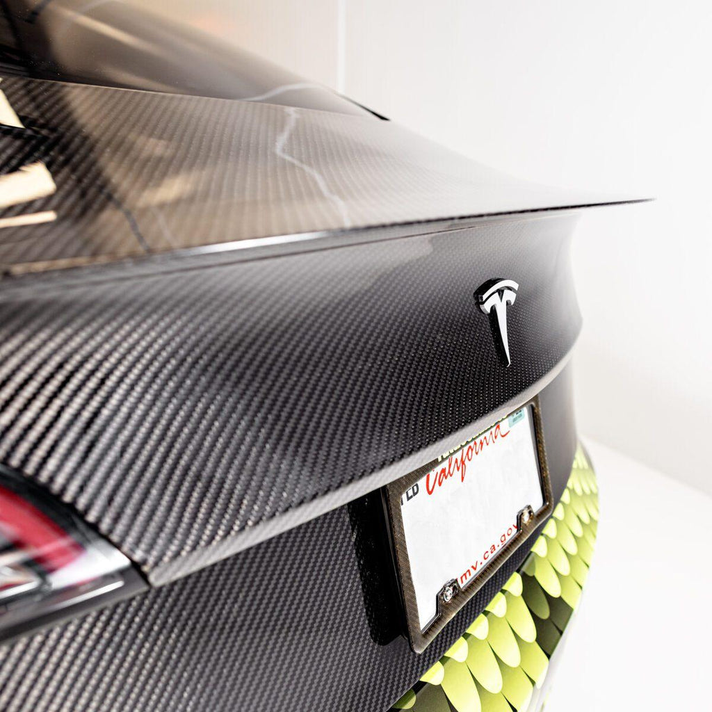 Unplugged Performance - Model 3 Lightweight High Efficiency Carbon Fiber Trunk