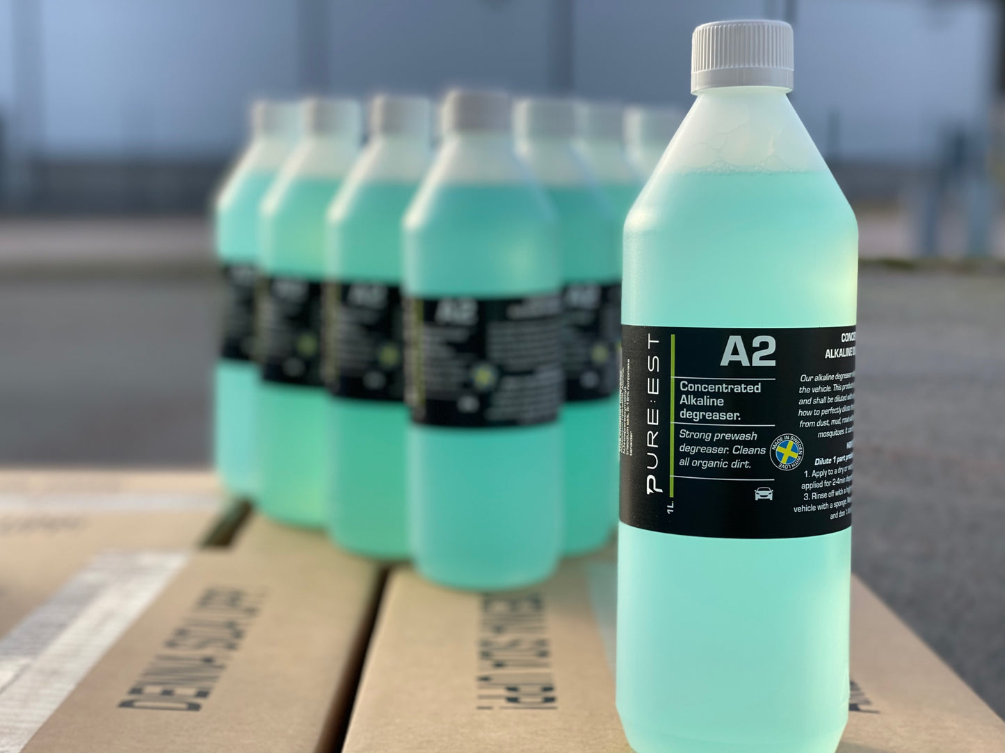 Pureest A2 Alkalisk avfettning 1 liter – koncentrerad