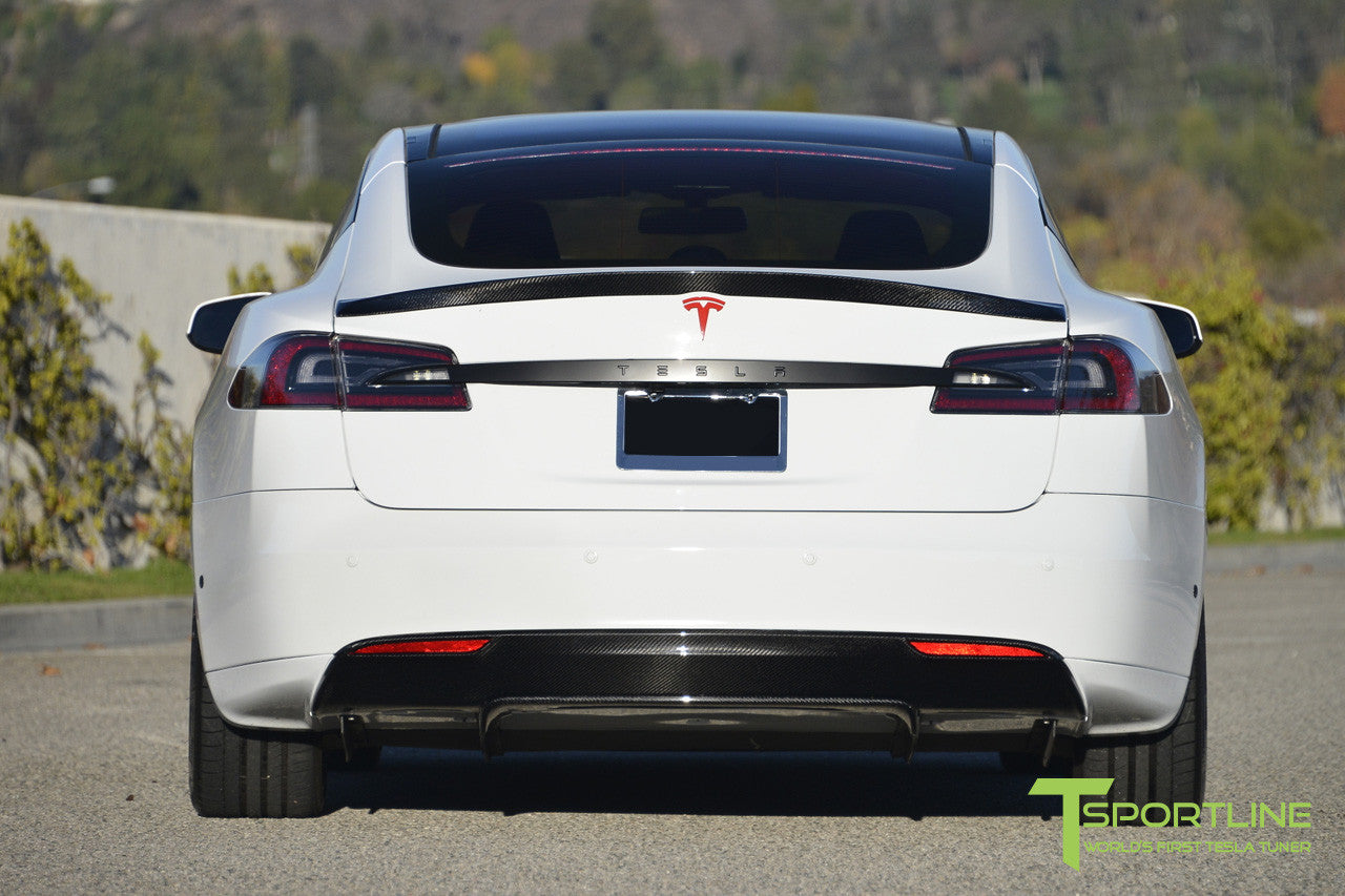 T-sportline - Model S Carbon Fiber Sport Trunk Decklid Spoiler