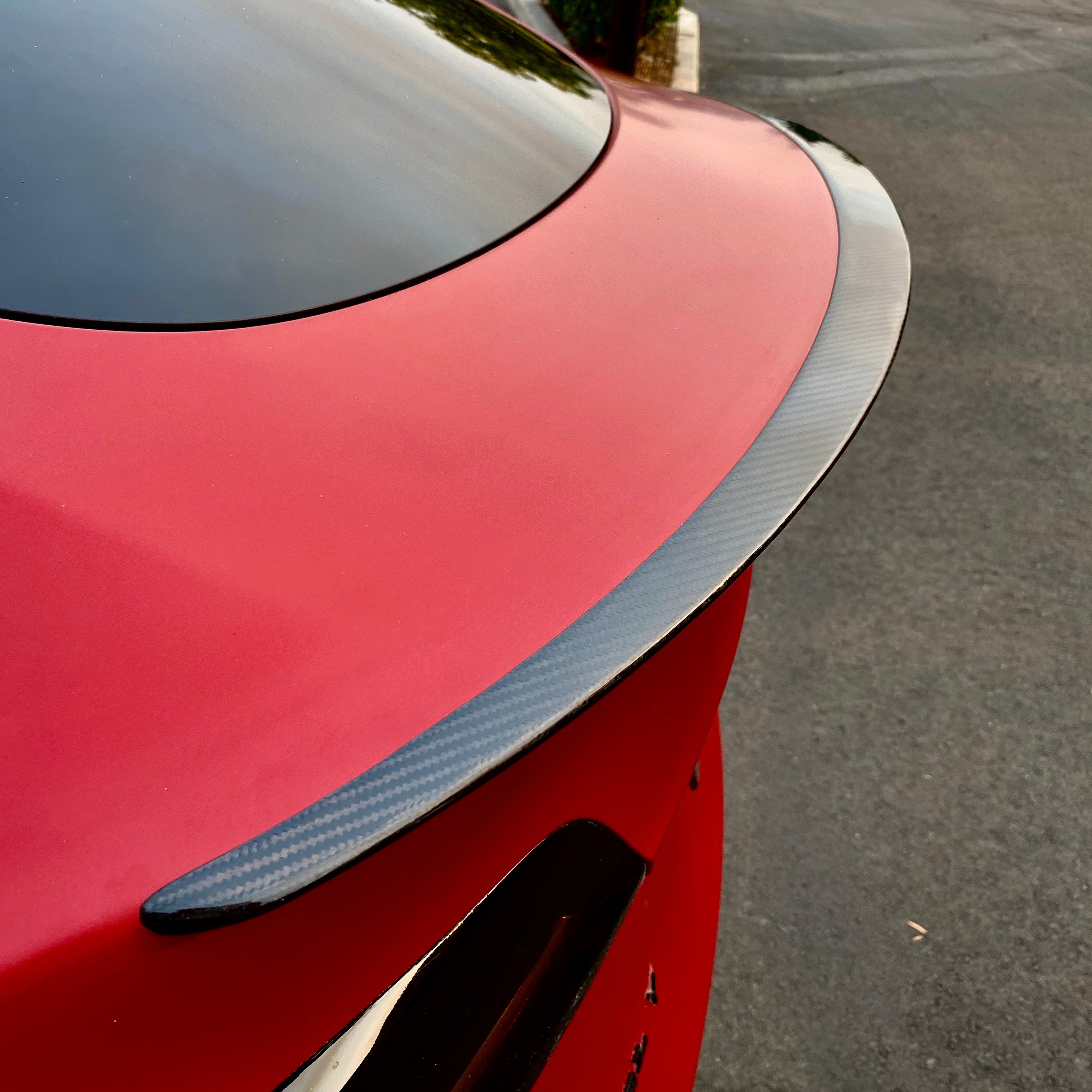 Spoiler Kolfiber Blank Tesla Model Y