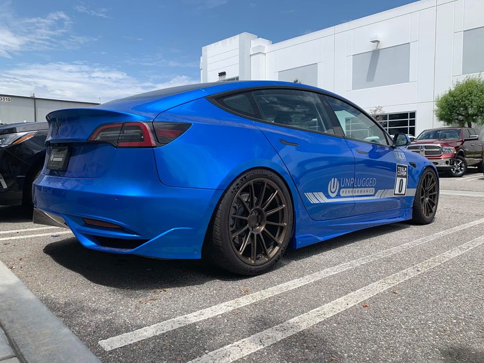 Unplugged Performance - Model 3 Ascension Rear Bumper and Diffuser System