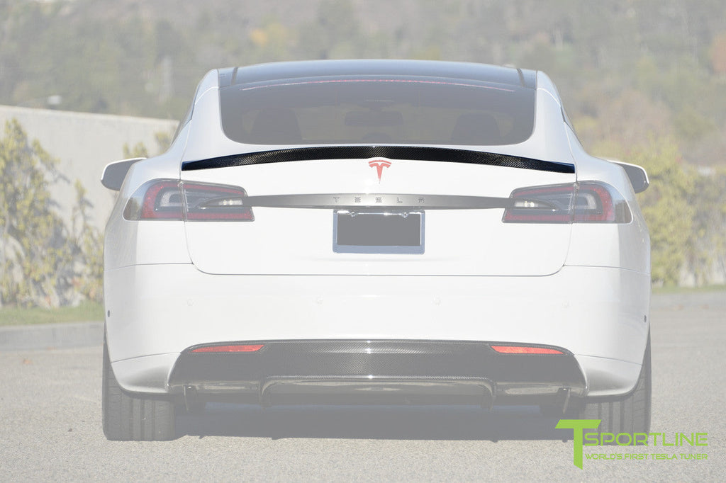 T-sportline - Model S Carbon Fiber Sport Trunk Decklid Spoiler