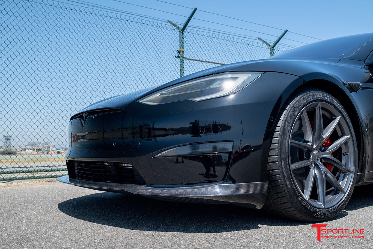 T-sportline - Model S Carbon Fiber Front Apron 2021+