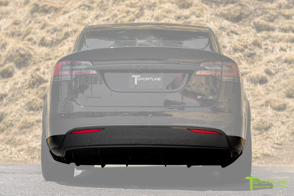 T-sportline - Model X Carbon Fiber Rear Diffuser