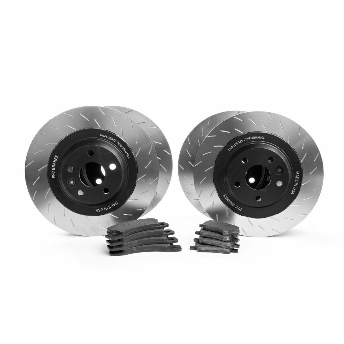 UP x PFC Large Sweep Brake Rotor and Pad Set (for OEM Caliper) Fram Unplugged Performance Model S/X 2021+