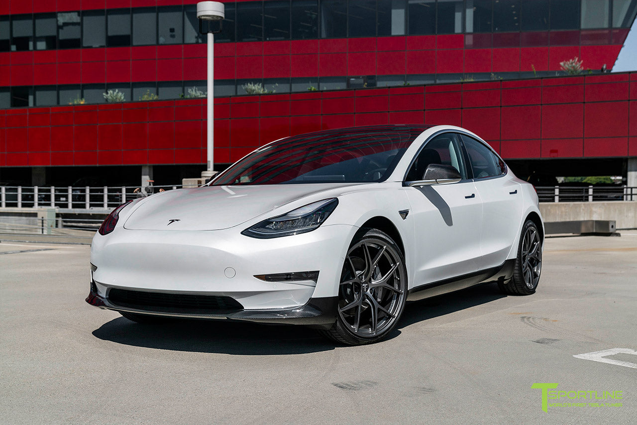 T-sportline - Model 3 sideskørter i kulfiber (sæt med 2)