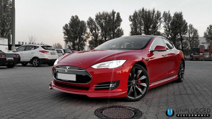 Unplugged Performance - Model S Front Spoiler & Diffuser System (2012-2016.5)