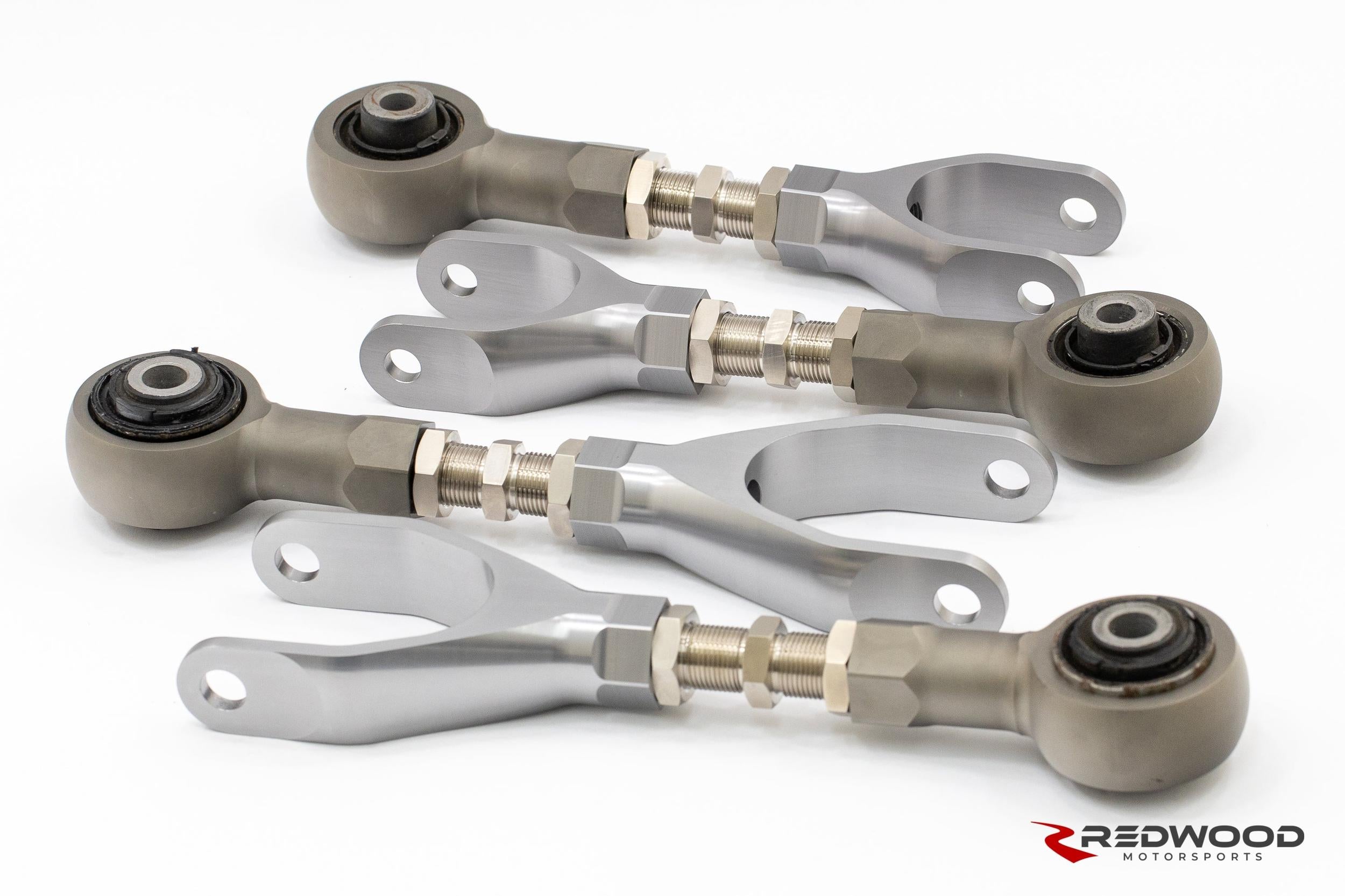 Redwood Motorsports - FPX - OEM rubber bushing adjustable rear camber & toe control arms