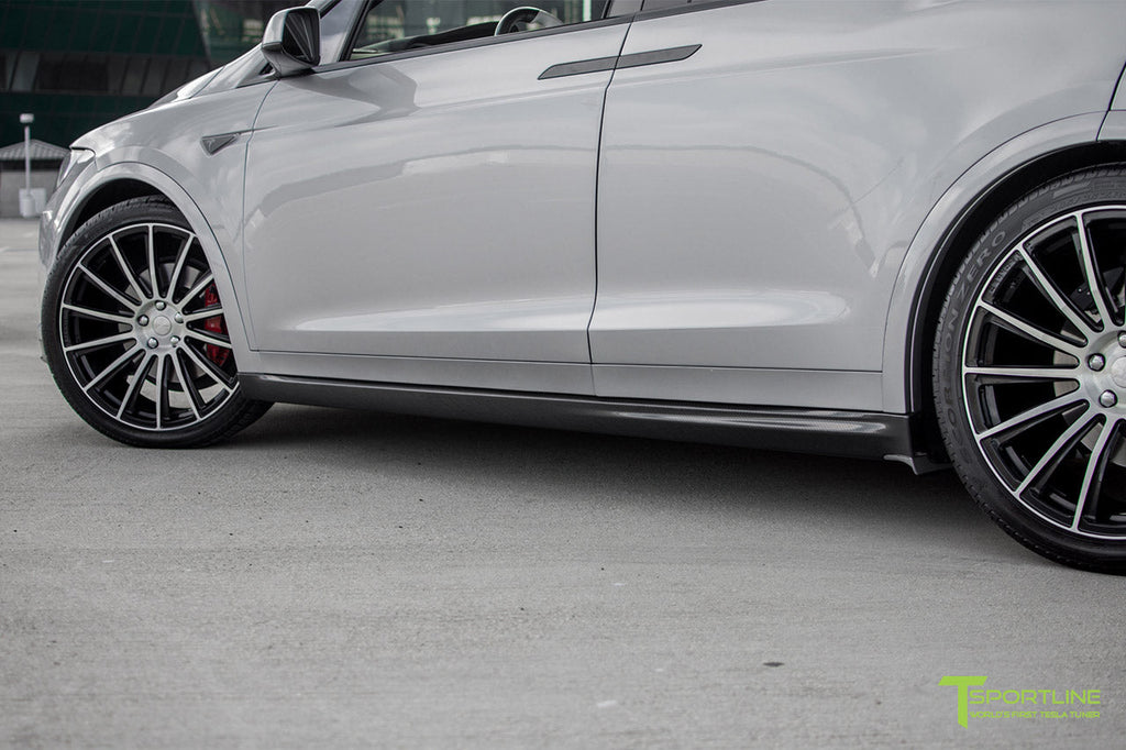 T-sportline - Model X Carbon Fiber Side Skirts