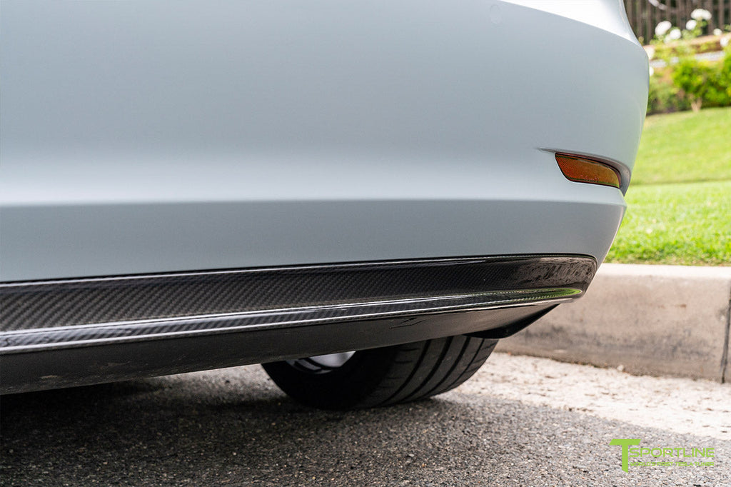 T-sportline - Model 3 bagdiffusor i kulfiber