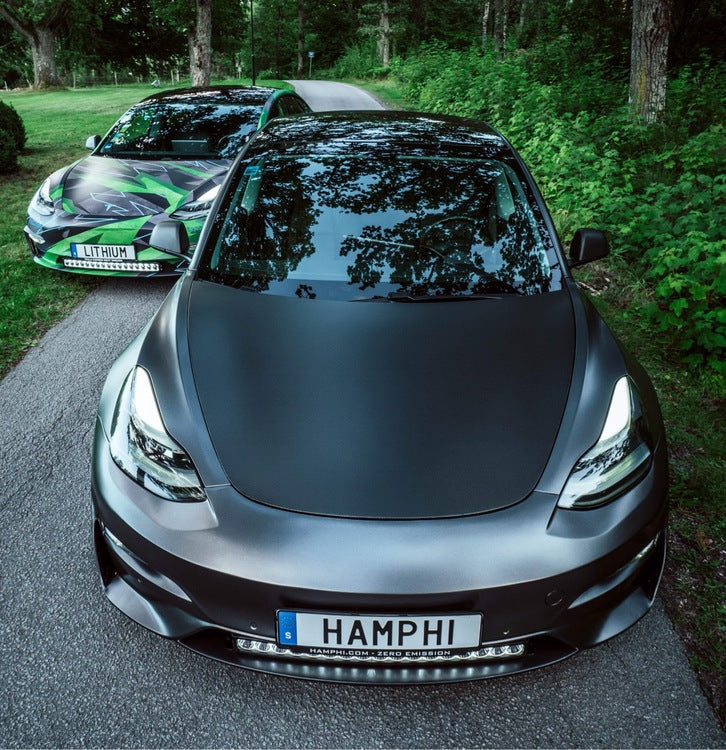 Frunk Kulfiber Mat / Blank Tesla Model 3