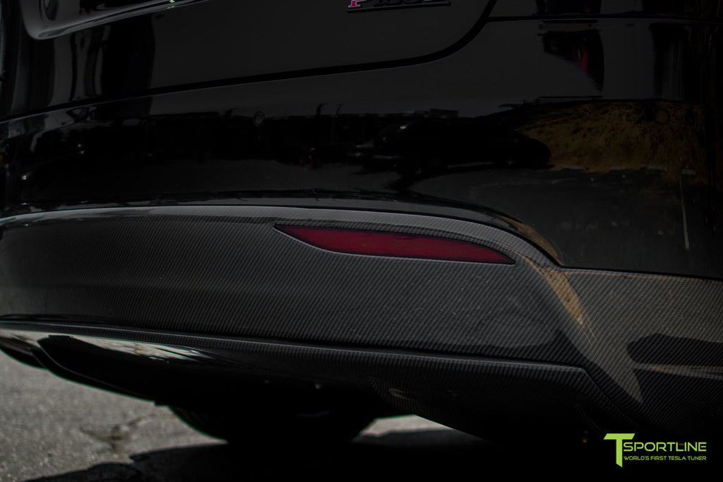 T-sportline - Model X Carbon Fiber Rear Diffuser