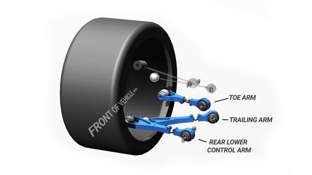 Rear Control Arms Adjustable Mountain Pass Performance Tesla Model S Plaid
