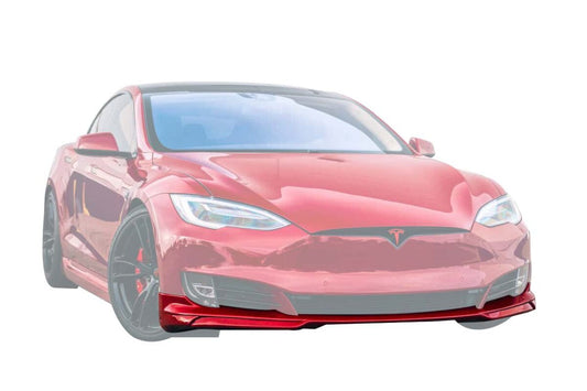 Unplugged Performance - Model S Front Lip Spoiler (2016.5-2020)