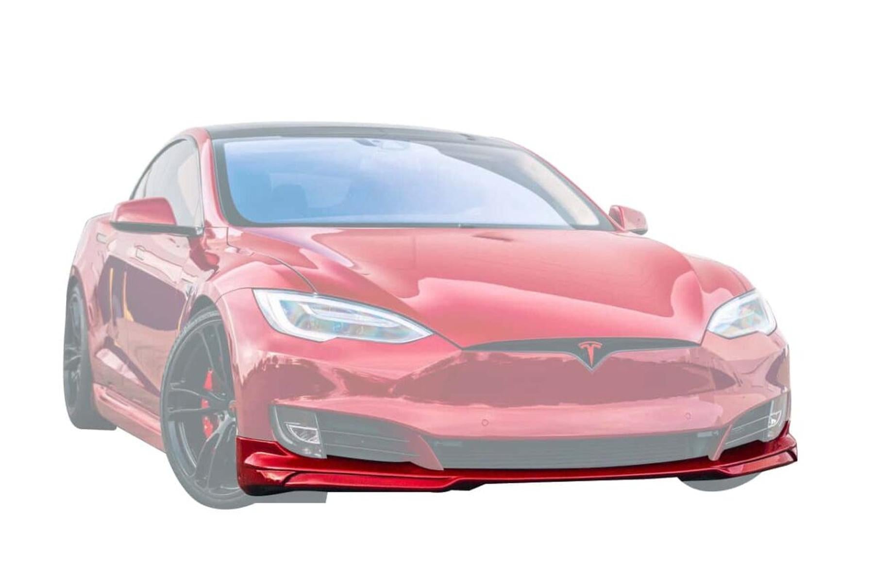 Frontlæbespoiler Unplugged Performance Model S 2016.5-2020