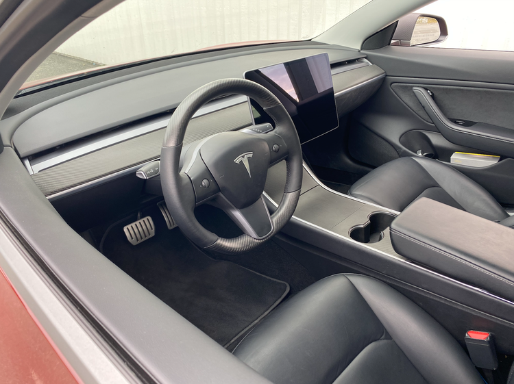 Rat i mat kulfiber Tesla Model 3 & Y